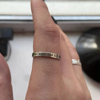 Stainless Steel Positive Words Inspirational Ring - 8 Options