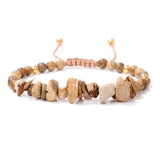 19cm Irregular Chip Stone Bracelet - 16 Options