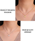 Stainless Steel Hollow Sunflower Necklace - 4 Options