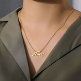 Stainless Steel Wave Necklace - 12 Options