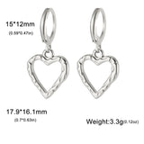 Stainless Steel Hoop Earrings - 2 Colours - 12 Designs