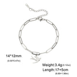 Stainless Steel Bird Bracelet - 2 Colours - 4 Designs