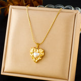 Fashion Stainless Steel Golden Colour Necklace - 11 Options
