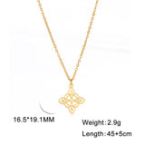 Stainless Steel Celtic Knot Necklace - 31 Options