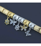 Stainless Steel Butterfly CZ Italian Charm - 6 Options