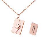 Stainless Steel Customised Heart/Envelope Necklace - 5 Options