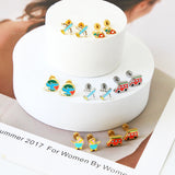 Stainless Steel Colourful Earrings - 20 Options