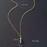 Stainless Steel Embracing Couple Necklace - 8 Options