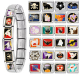 Stainless Steel Halloween Themed Italian Charm - 30 Options