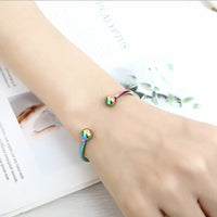 316L Stainless Steel Open Charm Bangle - 5 Colours