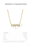 925 Sterling Silver CZ MAMA Necklace - 2 Colours