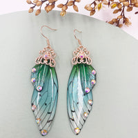 Handmade Fairy Wing Drop Earrings - 54 Options