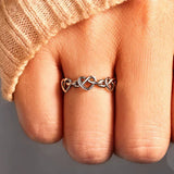 Fashion Heart Twine Ring