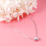 Stainless Steel Heart Shaped Pendant Necklace - 33 Options