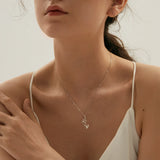 Stainless Steel Birth Flower Necklace - 2 Colours - 12 Options
