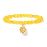 Natural Stone Heart Bracelet - 11 Options