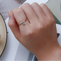 925 Sterling Silver Hanging Pet Paw Ring