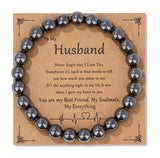 Natural Stone Family Themed Bead Bracelet - 3 sizes - 33 Options