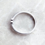 925 Sterling Silver Pave Love Heart Ring
