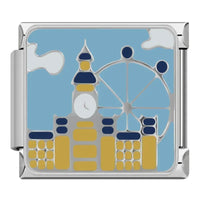 Stainless Steel Sightseeing Travel Italian Charms - 12 Options