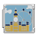 Stainless Steel Sightseeing Travel Italian Charms - 12 Options