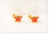 Stainless Steel Small Flat Back Animal Earrings - 20 Options