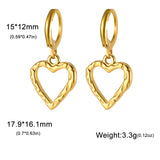 Stainless Steel Hoop Earrings - 2 Colours - 12 Designs