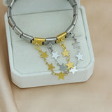 Stainless Steel Heart Star Circle Chain Italian Charm - 6 Options
