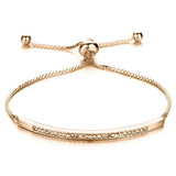 Fashion Adjustable Bolo CZ Bracelet - 3 Colours