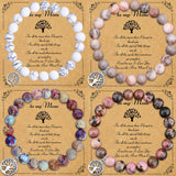 To My Mom Tree of Life Natural Stone Bracelet - 6 Options
