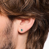 925 Sterling Silver Green Stud Earrings