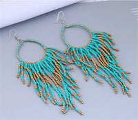 Beaded Boho Dangle Earrings - 6 Options