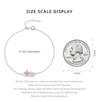 925 Sterling Silver Original Pink Cherry Blossom Bracelet