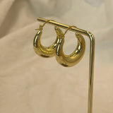 Stainless Steel Hoop Earrings - 2 Colours - 4 Options