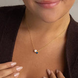Stainless Steel Imitation Pearl/Birthstone Pendant Necklace - 12 Options