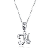 925 Sterling Silver Letter/Initial Necklace - 26 Options