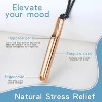Stainless Steel  Breathing Anxiety Necklace- 2 Options - 5 Colours