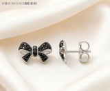 925 Sterling Bow Knot Stud Earrings - 2 Colours