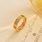Stainless Steel Classic Cross CZ Ring - 9 Options