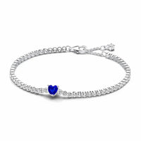 925 Sterling Silver Cubic Zirconia Tennis Bracelet - 14 Options