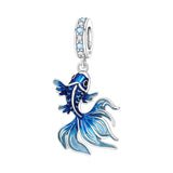 925 Sterling Silver Sea Themed Hanging Charm - 10 Options