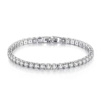 S925 Sterling Silver Bracelet Zirconia Tennis Bracelet 4mm 16-20cm