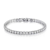 S925 Sterling Silver Bracelet Zirconia Tennis Bracelet 4mm 16-20cm