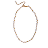 Stainless Steel Freshwater Pearl Gold Colour Necklace