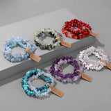 Fashion Irregular Natural Stone Bracelet Set - 16 Options