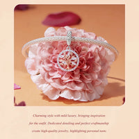925 Sterling Silver Rose Gold Accent Tree of Life Hanging Charm