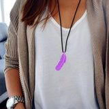 Silicone Feather Chew/Anxiety Necklace - 5 Colours