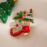Fashion Christmas Crystal Brooch - 5 Options