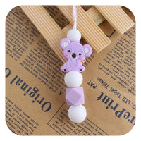 Food Grade Silicone Rainbow/Koala Bead Chew Necklace - 11 Options