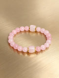 Natural Stone Faceted Square Bead Bracelet - 3 Options - 3 Lengths